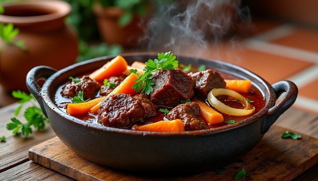 découvrez la recette traditionnelle du rabo de toro, un ragoût andalou savoureux et mijoté, incontournable de la cuisine espagnole authentique.