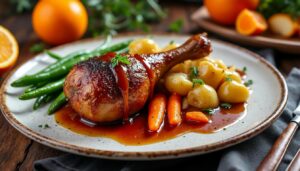 découvrez des idées simples et savoureuses de légumes et féculents pour accompagner votre canard à l'orange et sublimer ce plat classique.