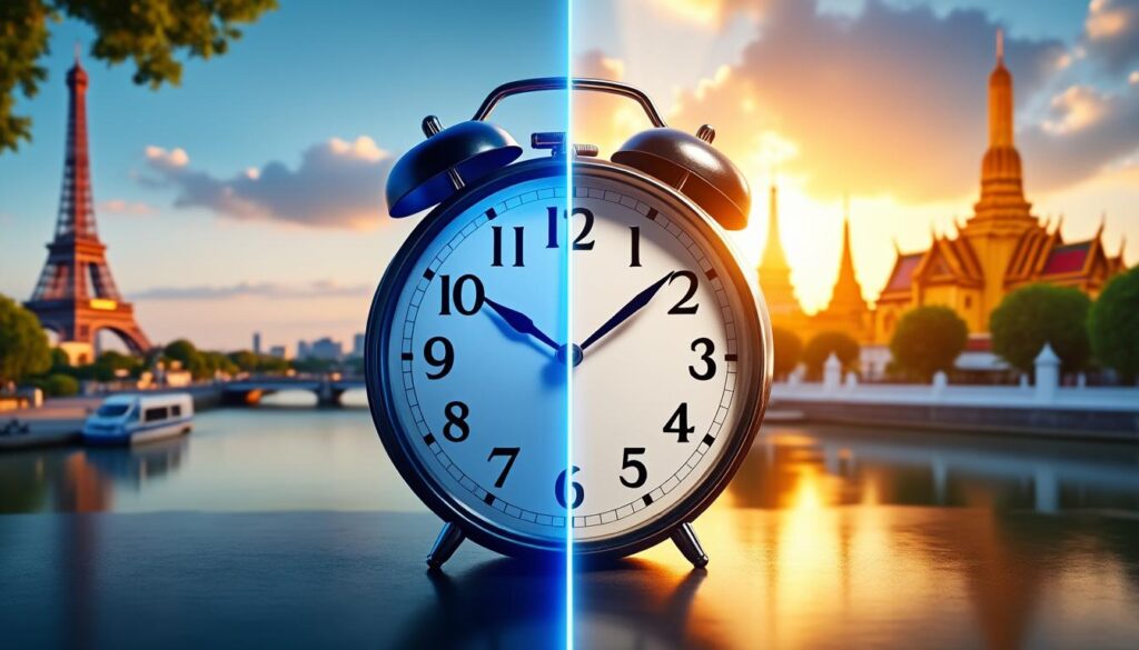 découvrez comment calculer le décalage horaire entre la thaïlande et la france avec des explications claires pour mieux planifier vos voyages et appels.