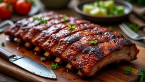 découvrez une recette simple et savoureuse de travers de porc fondant cuit lentement au four pour un plat tendre et délicieux à partager.