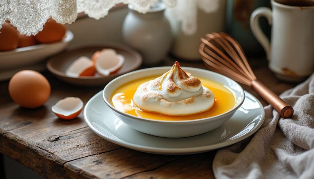 découvrez la recette traditionnelle et facile de l'île flottante de grand-mère, un dessert classique et savoureux à préparer chez vous.