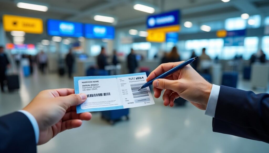 découvrez comment corriger rapidement une inversion de nom et prénom sur votre billet d'avion pour éviter tout problème lors de votre voyage.