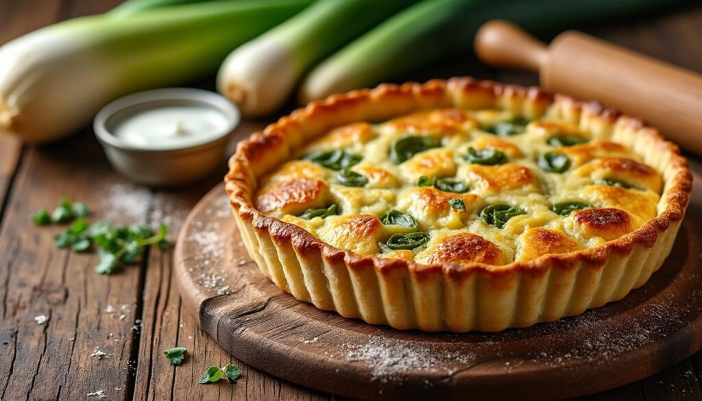 découvrez notre recette facile et traditionnelle de la tarte aux poireaux à l'ancienne, un plat savoureux qui ravira vos papilles et séduira toute la famille.