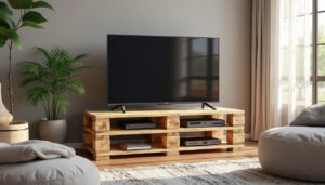 apprenez à fabriquer un support tv en utilisant une palette recyclée grâce à ce guide pratique et simple, idéal pour donner une touche unique à votre intérieur.