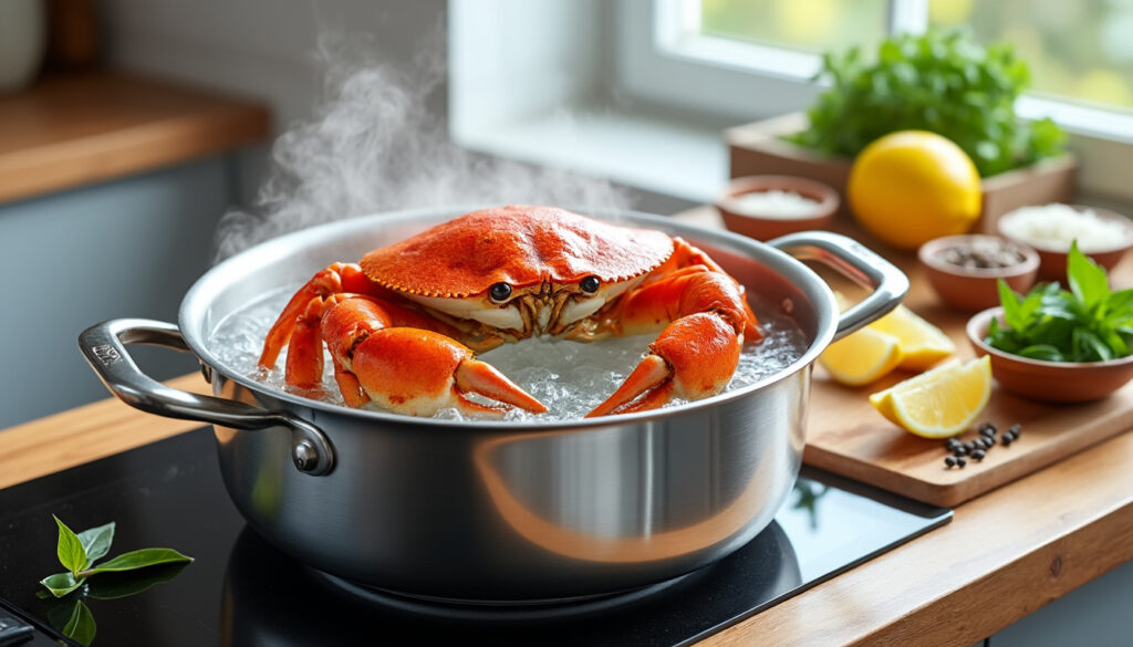 découvrez le temps de cuisson idéal pour un tourteau de 1 kg avec notre guide rapide et précis, pour un crustacé parfaitement cuit et savoureux.